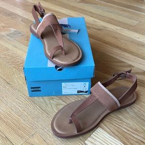 Toms Bree Sling Back Sandals size 8 - NEW!